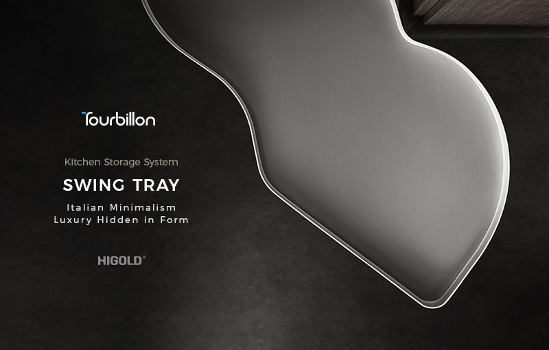 The Universe Debut of the Tourbillon · Swing Tray Corner Pull-Out Basket